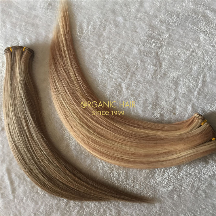 Wholesale human hair extensions--hand tied weft C37